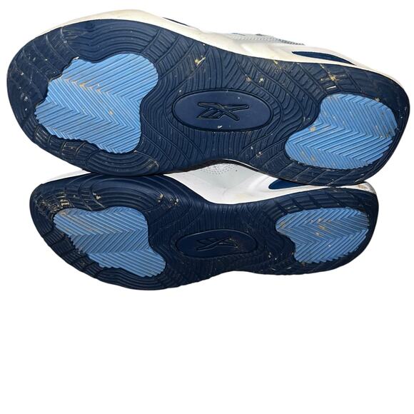 Reebok Solution Mid Blue Gray White Allen Iverson Mens Basketball Sneakers sz 8 - Picture 5 of 7